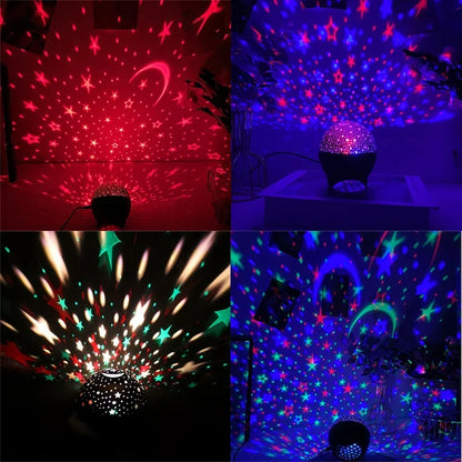 Star Projector Night Lights for Kids Starry Sky Moon Effect Atmosphere Light 360° Rotation for Bedroom Party Decor Birthday Gift
