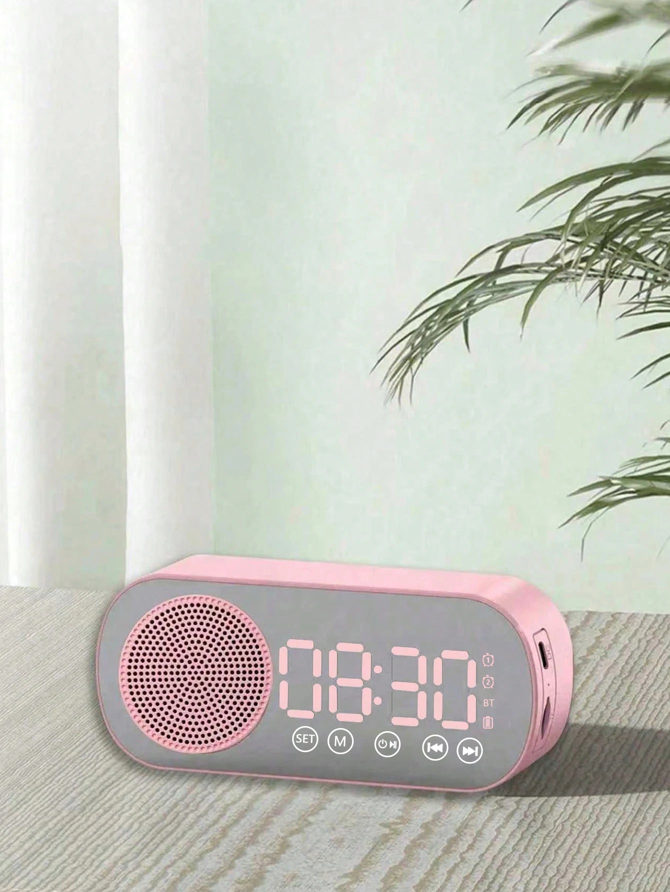 Wireless Bluetooth Speaker, Multi-functional Loud Subwoofer Clock, Mini AI Smart Alarm Clock Speaker