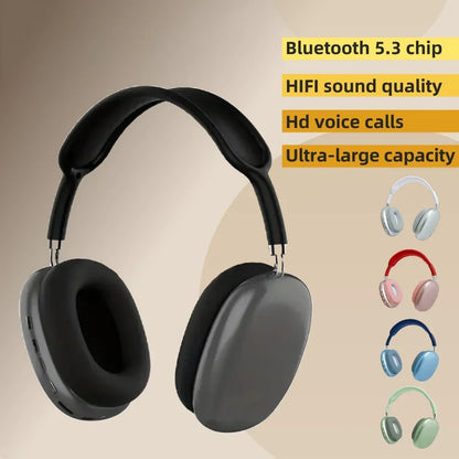 Wireless Bluetooth Headset Sports Gaming Headset Hifi Stereo Noise Cancelling for Phone PC