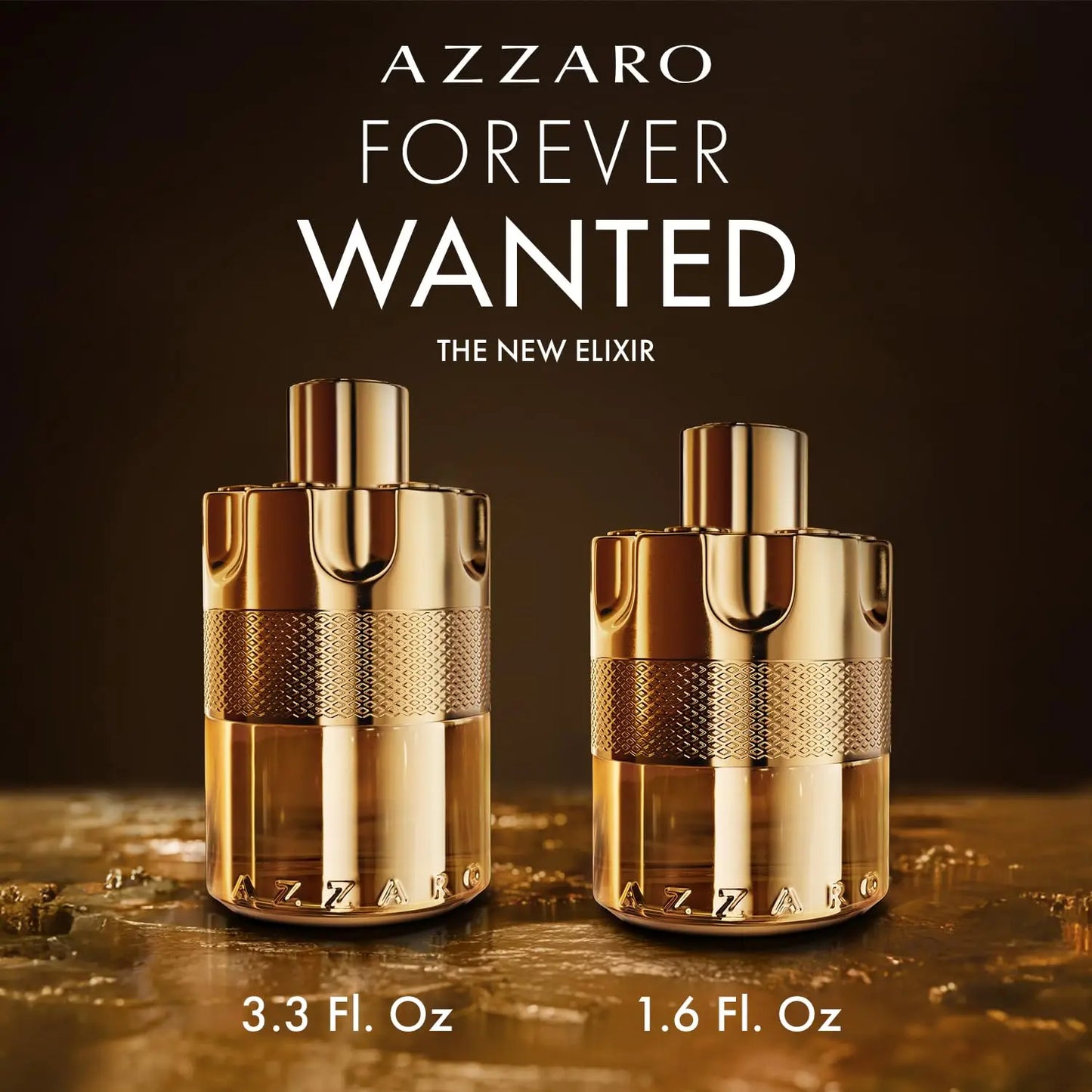 Azzaro - Forever Wanted Elixir - Mens Cologne - with Notes of Raspberry, Cardamom, and Leather Accord 100ml/ 3.4 Fl Oz