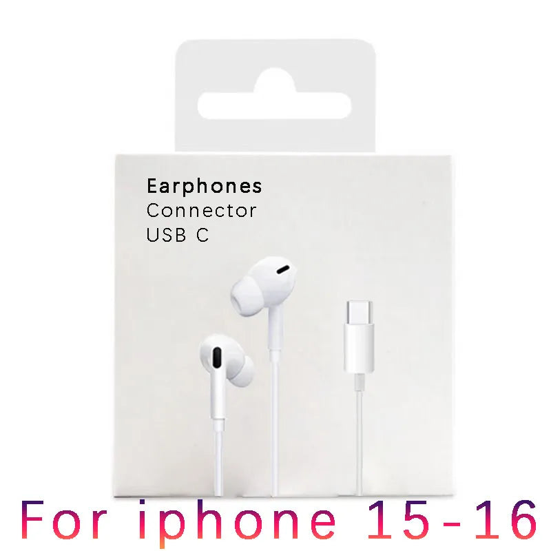 Original Wired Earphones for Apple Lightning iPhone 15 16 14 13 12 11 Pro Max Mini X XS XR X 7 8 6 Plus SE Headphones Accessorie