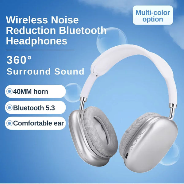 Wireless Bluetooth Headset Sports Gaming Headset Hifi Stereo Noise Cancelling for Phone PC
