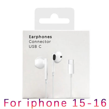 Original Wired Earphones for Apple Lightning iPhone 15 16 14 13 12 11 Pro Max Mini X XS XR X 7 8 6 Plus SE Headphones Accessorie