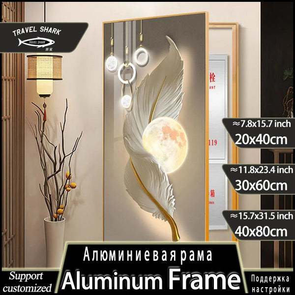 Modern Home Decorative Painting Of Electric Meter Box Hanging Posters Restaurant Decor Wall Art Mural Picture With Metal Frame