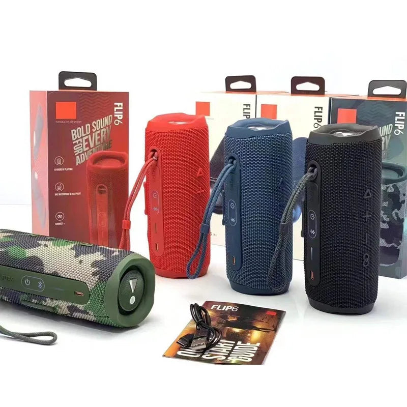 New Flip6 Bluetooth Audio Multi-FunctionTWS Audio Caixa De Som Outdoor Portable Subwoofer Wireless Home Theater Dual Speaker